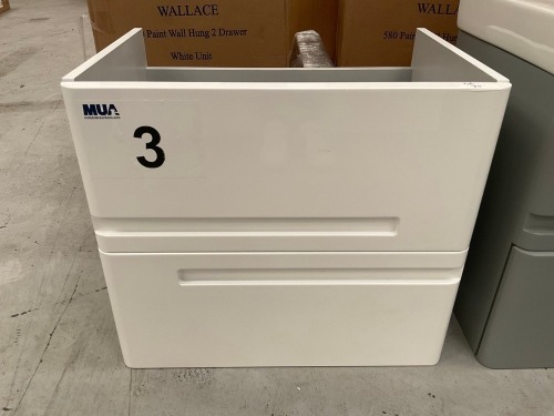 WALLACE WALL MOUNTED UNIT ONLY - WHITE