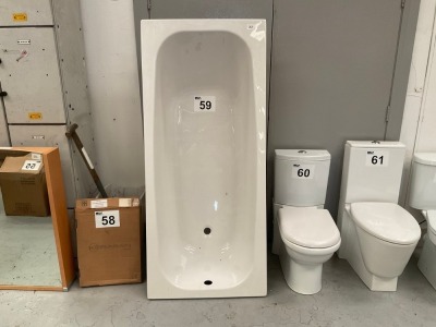 1700 × 750 SINGLE-ENDED ACRYLIC BATH