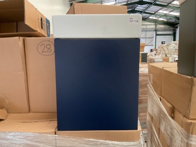 CUBE 600 WALL MOUNTED UNIT + BASIN - INDIGO BLUE