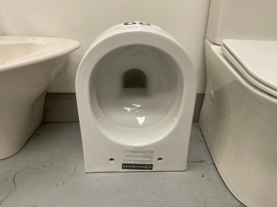WALL-HUNG PAN WITH D-SHAPED SEAT