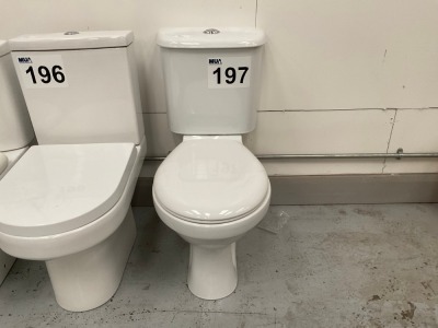 STANDARD OPEN BACK CLOSE COUPLED TOILET - PAN, CISTERN & SEAT