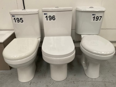 HARMONY OPEN BACK TOILET PAN, CISTERN & SEAT