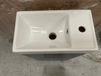 CUBE 400 FLOOR UNIT + BASIN - MATT INDIGO BLUE - 3