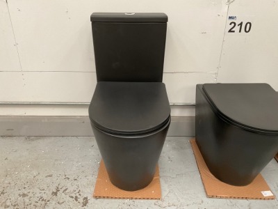 BLACK WC OPEN BACK PAN + SEAT