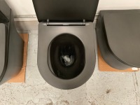 BLACK BACK TO WALL PAN + SEAT - 3