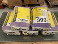 8x BAGS OF 25KG WEBER PYRAPATCH - RAPID SET CONCRETE PATCH REPAIR MORTAR