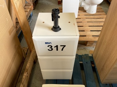 TRIPLE DRAWER UNIT, WHITE GLOSS