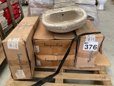 PALLET OF ASSORTED BASINS - APPROX. 5x