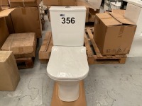 SOFT-SQUARE OPEN-BACK TOILET WITH PAN, CISTERN AND SEAT - 5