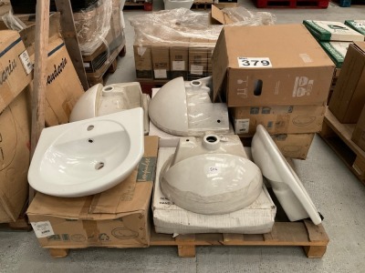 MIXED PALLET OF CERAMIC BASINS