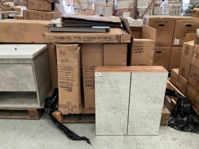 ASSORTED MIRRORED CABINETS
