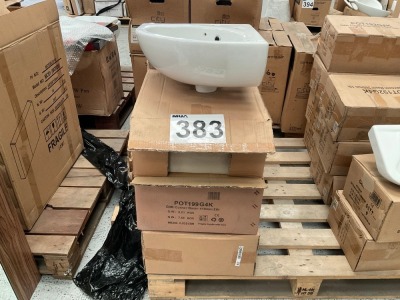 5x TWO-TAP-HOLE CORNER BASINS