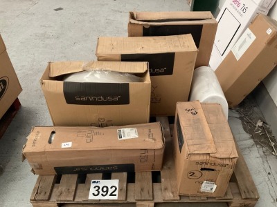 MIXED PALLET OF CERAMIC BASINS, PEDESTALS, AND SEMI-PEDESTALS