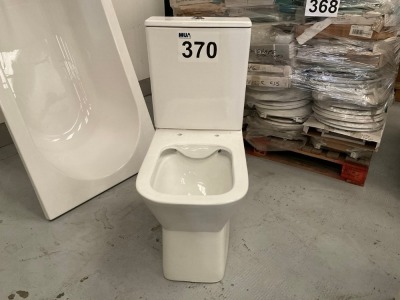 FULLY ENCLOSED TOILET COMPLETE WITH BACK-TO-WALL PAN, CISTERN