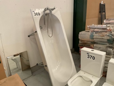 1700 × 750 SINGLE-ENDED BATH WITH BATH SHOWER MIXER AND WASTE IN CHROME