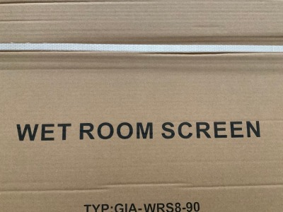 800 WETROOM SCREEN CHROME 2M HIGH