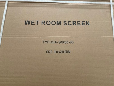 700 WETROOM SCREEN CHROME 2M HIGH