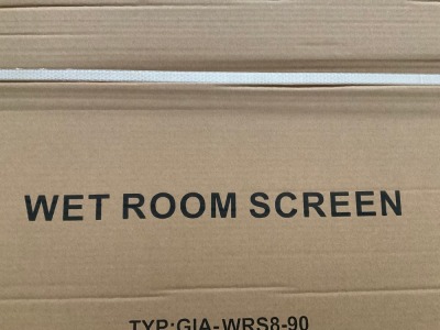 800 WETROOM SCREEN CHROME 2M HIGH