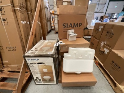 7x SIAMP CONCEALED CISTERNS WITH CHROME DUAL-FLUSH BUTTONS, SIAMP ALL-IN-ONE WSC FRAME PACK INC.WALL-MOUNTED PAN, SEAT, FRAME, CISTERN