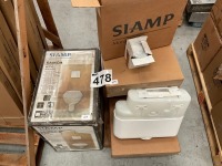 7x SIAMP CONCEALED CISTERNS WITH CHROME DUAL-FLUSH BUTTONS, SIAMP ALL-IN-ONE WSC FRAME PACK INC.WALL-MOUNTED PAN, SEAT, FRAME, CISTERN - 3