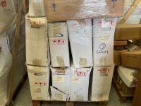 MIXED PALLET OF CERAMIC BASINS AND PEDESTALS (600, 500, AND 450 SIZES) - 2