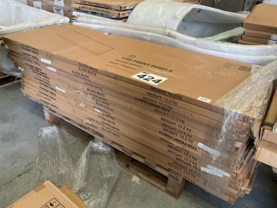 PALLET OF 1700 FRONT PANELS, WHITE GLOSS