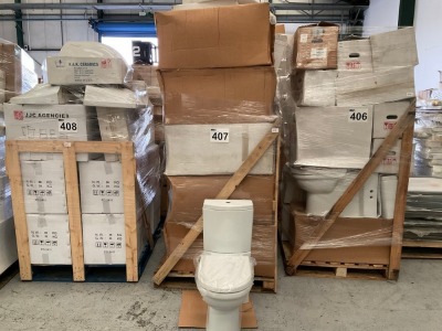 MIXED PALLET OF TOILETS AND BASINS