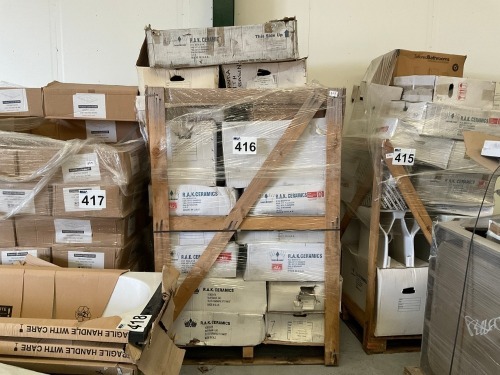 MIXED PALLET OF CERAMICS – PANS AND CERAMIC BASINS