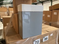 CUBE 600 WALL MOUNTED UNIT + BASIN - PEBBLE GREY