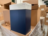CUBE 400 WALL MOUNTED UNIT + BASIN - INDIGO BLUE - 2