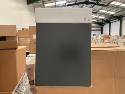CUBE 600 WALL MOUNTED UNIT + BASIN - MATT ANTHRACITE