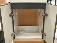 ARC 500 WALL MOUNTED UNIT + BASIN - ANTHRACITE MATT - 3