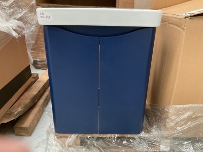 ARC 500 WALL MOUNTED UNIT + BASIN - INDIGO BLUE (2 PCS)