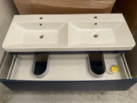 ARC 1200 WALL MOUNTED UNIT + BASIN - INDIGO BLUE (2 PCS) - 2