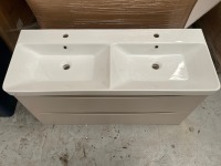 ARC 1200 WALL MOUNTED UNIT + BASIN - STONE GREY (2 PCS) - 3