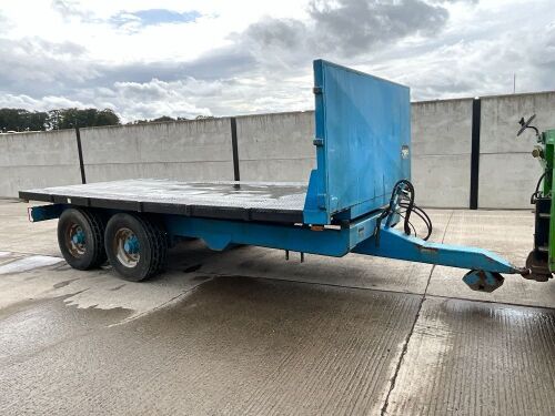 APPROX. 16ft TRIFFITT TWIN AXLE FLAT TRAILER