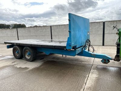 APPROX. 16ft TRIFFITT TWIN AXLE FLAT TRAILER