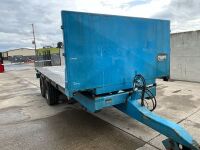 APPROX. 16ft TRIFFITT TWIN AXLE FLAT TRAILER - 2