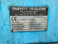 APPROX. 16ft TRIFFITT TWIN AXLE FLAT TRAILER - 3