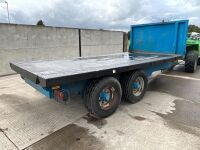 APPROX. 16ft TRIFFITT TWIN AXLE FLAT TRAILER - 10