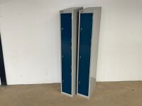 2No. UNUSED SPERRIN METAL 3 COMPARTMENT LOCKERS - 2