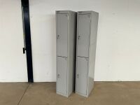 2No. UNUSED SPERRIN METAL 2 COMPARTMENT LOCKERS - 2