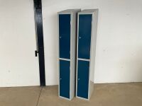 2No. UNUSED SPERRIN METAL 2 COMPARTMENT LOCKERS - 2