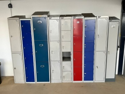 APPROX. 9No. ASSORTED STORAGE LOCKERS