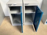 2No. UNUSED SPERRIN METAL SINGLE STORAGE LOCKERS - 2