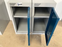 2No. UNUSED SPERRIN METAL SINGLE STORAGE LOCKERS - 2