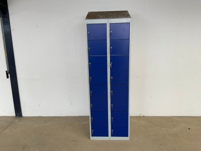 1No. UNUSED SPERRIN METAL 16 COMPARTMENT STORAGE LOCKER