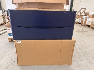 4x ARC 1200 WALL-MOUNTED 2 DRAWER UNITS, INDIGO BLUE (UNITS ONLY)