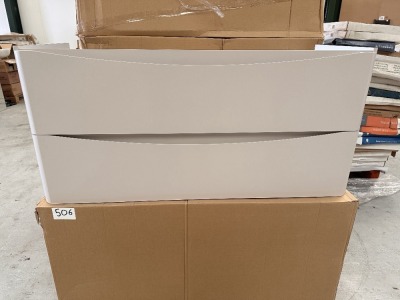 5x ARC 1200 WALL-MOUNTED 2 DRAWER UNITS, STONE GREY (UNITS ONLY)
