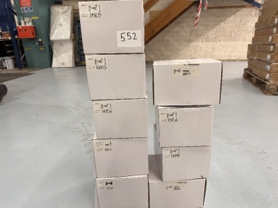 MIXED LOT OF BATH FILLERS AND BATH SHOWER MIXERS IN CHROME AND BLACK TO MATCH THE F RANGE